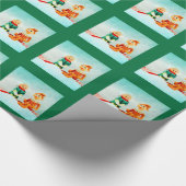 Elf First Date in Green Play Cadeaupapier (Hoek)