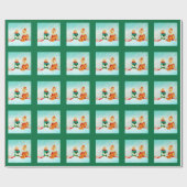 Elf First Date in Green Play Cadeaupapier (Vlak)