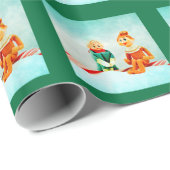 Elf First Date in Green Play Cadeaupapier (Rol Hoek)
