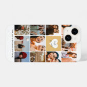 Elf Foto Collage Best Friend Happy Birthday iPhone Hoesje (Achterkant horizontaal)