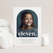 Elf gebogen foto verjaardag kaart