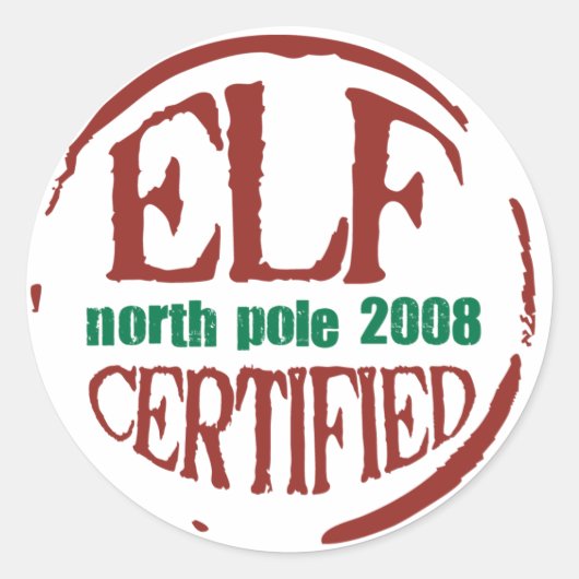ELF gecertificeerde stempel sticker (Voorkant)
