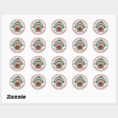 Elf-Gemaakte Kerst Badge Sticker (Vel)