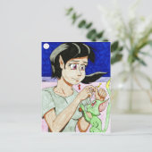 Elf Girl briefkaart (Staand voorkant)