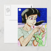 Elf Girl briefkaart (Voorkant / Achterkant)