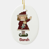 Elf girl keramisch ornament (Achterkant)