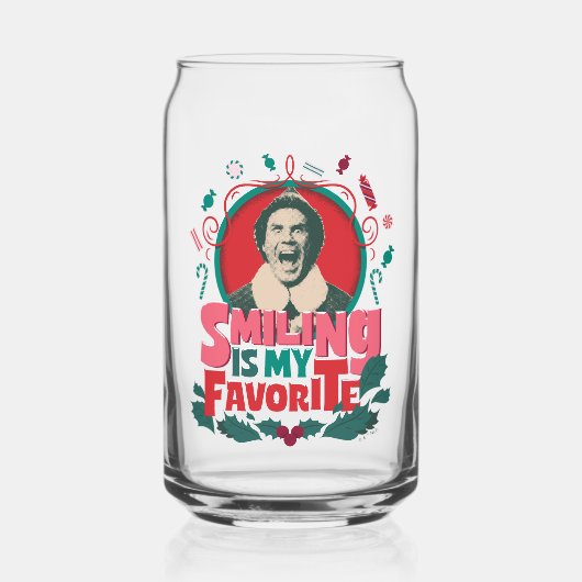 Elf - Glimlachen is mijn favoriet Blikvorm Glas (Voorkant)