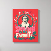 Elf - Glimlachen is mijn favoriet Canvas Afdruk (Voorkant)