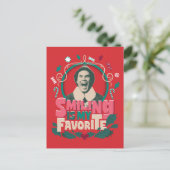 Elf - Glimlachen is mijn favoriet Feestdagenkaart (Staand voorkant)