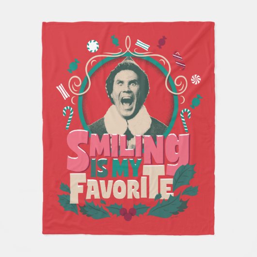 Elf - Glimlachen is mijn favoriet Fleece Deken (Voorkant)
