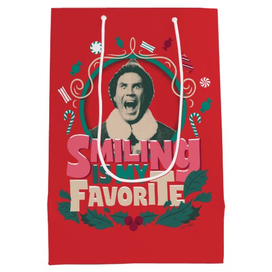 Elf - Glimlachen is mijn favoriet Medium Cadeauzakje (Achterkant)
