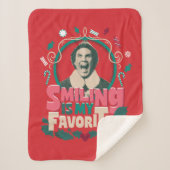 Elf - Glimlachen is mijn favoriet Sherpa Deken (Voorkant)