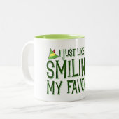 "Elf/glimlachen is mijn favoriete ding" MOK CHRIST (Voorkant links)