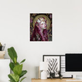 Elf Goddess Queen Fantasy Art Poster (Thuiskantoor)