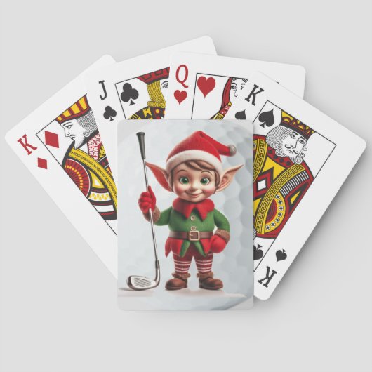 Elf Golfen speelkaarten (Achterkant)