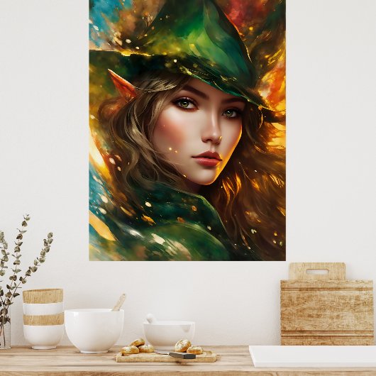 Elf goochelaar poster (Keuken)
