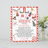 Elf Goodbye Brief Afscheid van Elf Christmas (Staand voorkant)