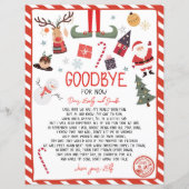 Elf Goodbye Brief Afscheid van Elf Christmas (Voorkant)