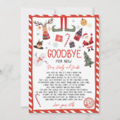 Elf Goodbye Brief Afscheid van Elf Christmas Kaart (Voorkant)
