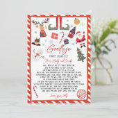 Elf Goodbye Brief Afscheid van Elf Christmas Kaart (Staand voorkant)