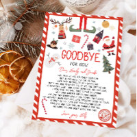 Elf Goodbye Brief Afscheid van Elf Christmas