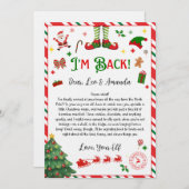 elf goodbye letter - elf return letter kaart (Voorkant / Achterkant)