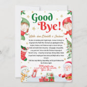 Elf Goodbye Letter Goodbye from Elf Christmas Kaart (Voorkant)