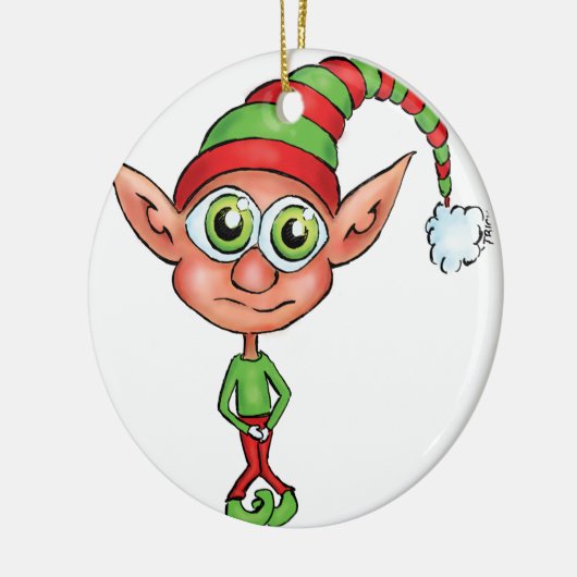 Elf Gotta Pee! Keramisch Ornament (Links)