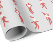 Elf Grey Kerstfeest spelen Cadeaupapier (Rol Hoek)