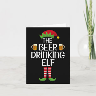 Elf Groep Matching Familie Xmas Kostuum Het Bier D Kaart
