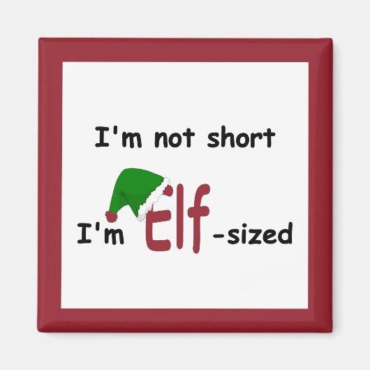 Elf - grootte magneet (Voorkant)
