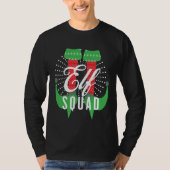 Elf Heels Squad Kerstfeestdag T-shirt (Voorkant)