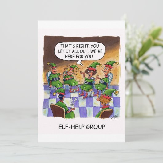 ELF HELP GROEP FEESTDAGENKAART (Staand voorkant)