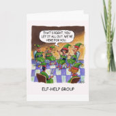 Elf Help Group. Feestdagen Kaart (Voorkant)