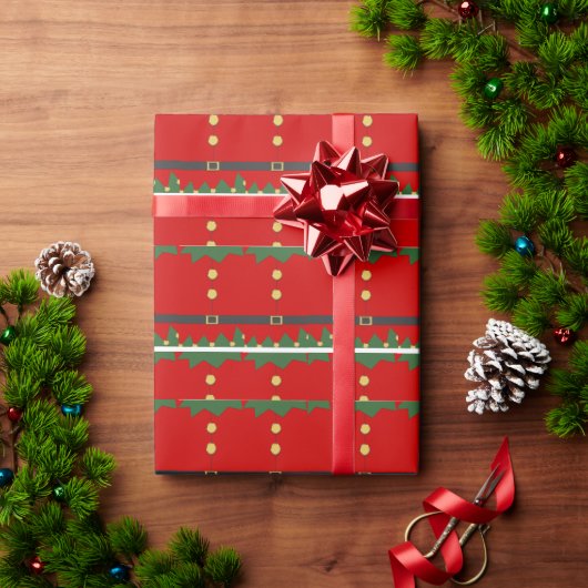 elf helper cadeaupapier (Feestdagen Geschenken)