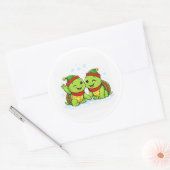 Elf Helpertjes Ronde Sticker (Envelop)