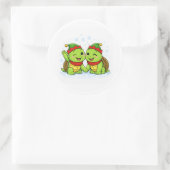 Elf Helpertjes Ronde Sticker (Tas)