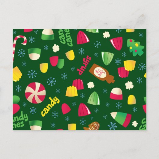 Elf het Patroon van het Snoep van de Film Briefkaart (Voorkant)