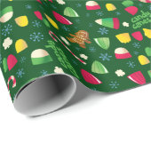 Elf het Patroon van het Snoep van de Film Cadeaupapier (Rol Hoek)