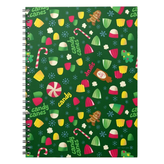 Elf het Patroon van het Snoep van de Film Notitieboek (Voorkant)