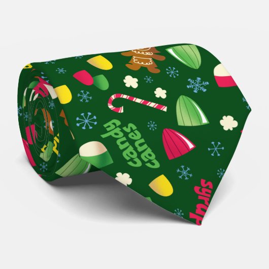 Elf het Patroon van het Snoep van de Film Stropdas (Opgerold)