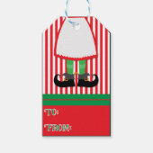 Elf Holiday Gift Labels Cadeaulabel (Voorkant)