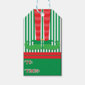 Elf Holiday Gift Labels Cadeaulabel (Voorkant)