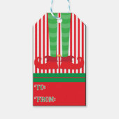 Elf Holiday Gift Labels Cadeaulabel (Voorkant)