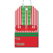 Elf Holiday Gift Labels