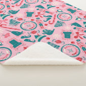 Elf Holiday ingelijst pictogrampatroon Sherpa Deken (3/4)