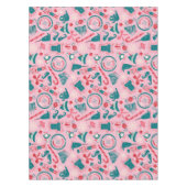 Elf Holiday ingelijst pictogrampatroon Tafelkleed (Voorkant)