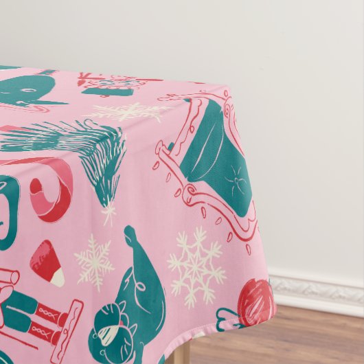 Elf Holiday ingelijst pictogrampatroon Tafelkleed (Voorbeeld)