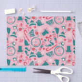 Elf Holiday ingelijst pictogrampatroon Tissuepapier (Craft)