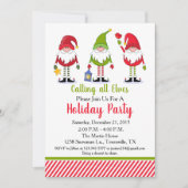 Elf Holiday Party Uitnodiging (Voorkant)